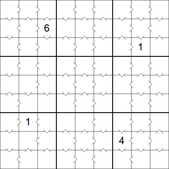 Greater Than Sudoku - Medium