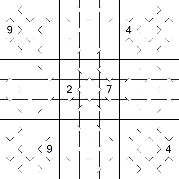 Greater Than Sudoku - Medium