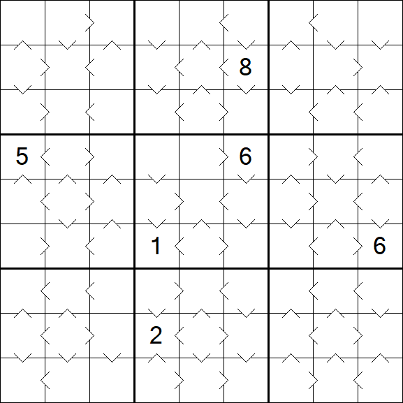 Greater Than Sudoku - Medium
