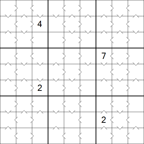 Greater Than Sudoku - Medium