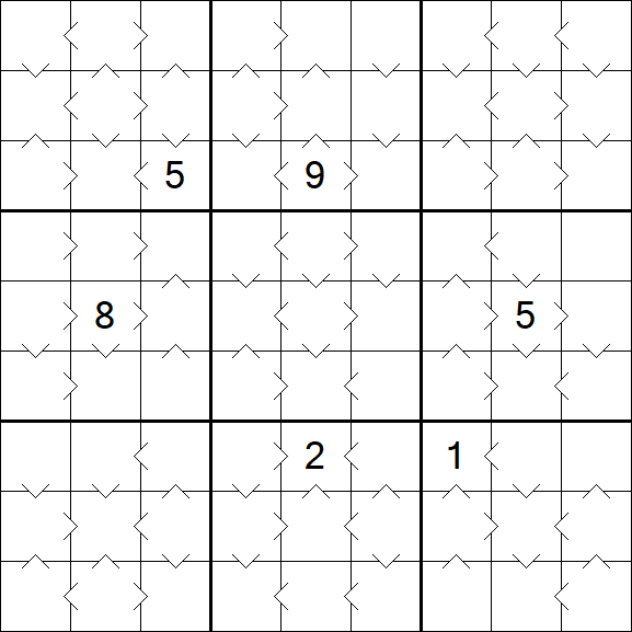Greater Than Sudoku - Medium