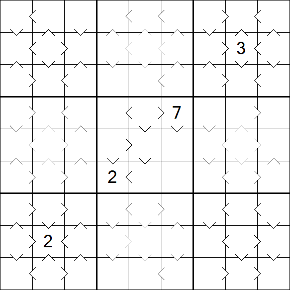 Greater Than Sudoku - Medium