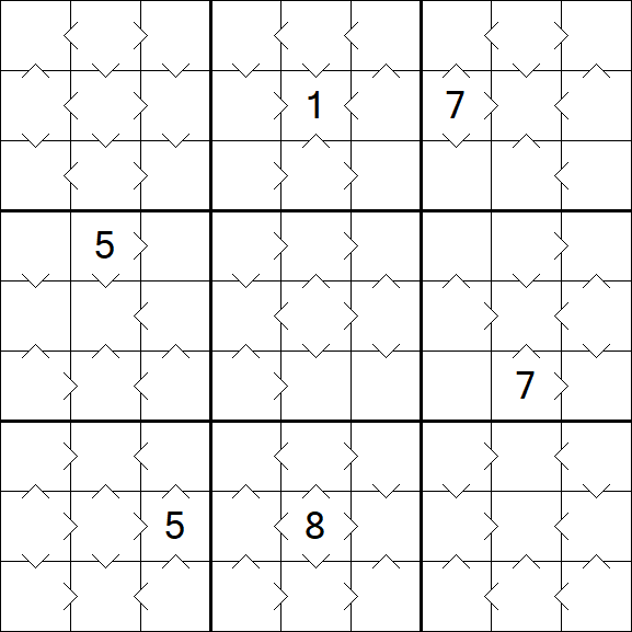 Greater Than Sudoku - Medium