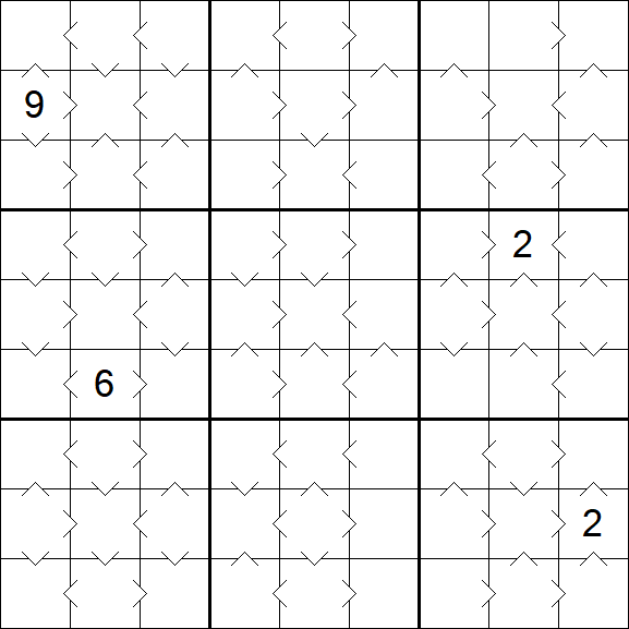 Greater Than Sudoku - Medium