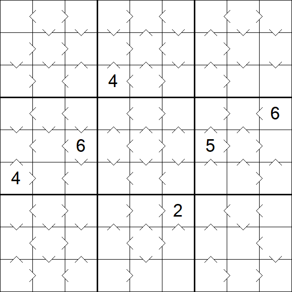 Greater Than Sudoku - Medium