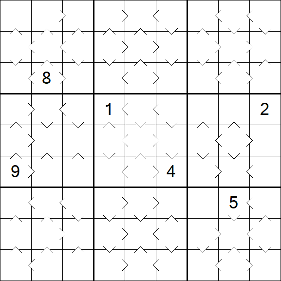 Greater Than Sudoku - Medium