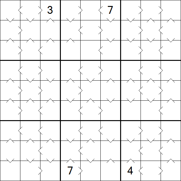 Greater Than Sudoku - Médio