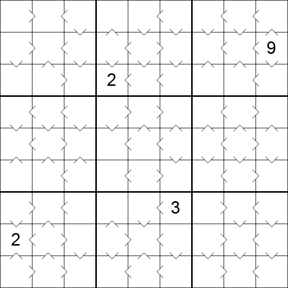 Greater Than Sudoku - Medium