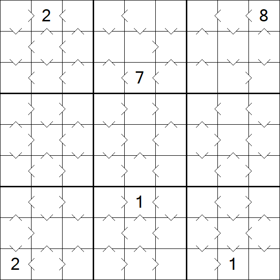 Greater Than Sudoku - Medium