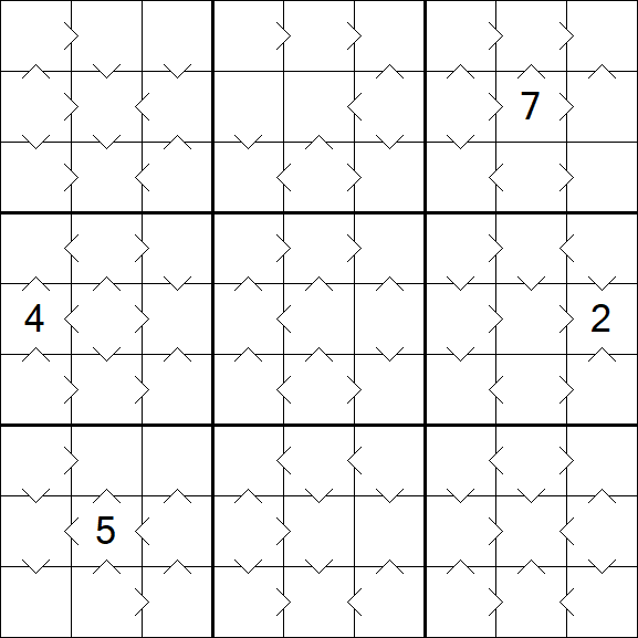 Greater Than Sudoku - Medium