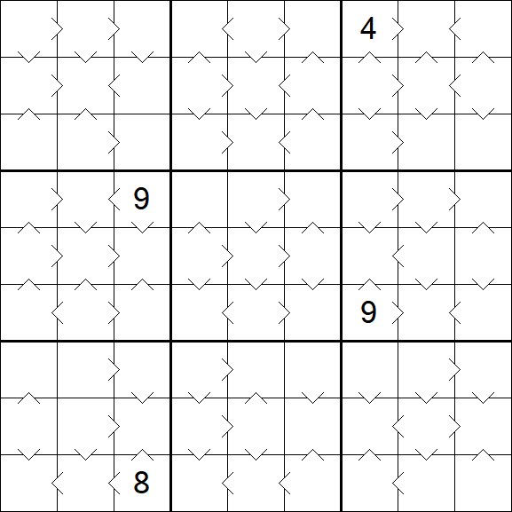 Greater Than Sudoku - Médio