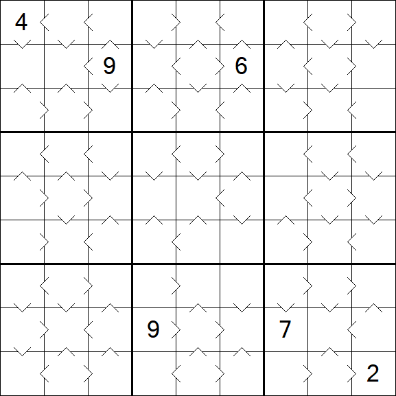 Greater Than Sudoku - Medium