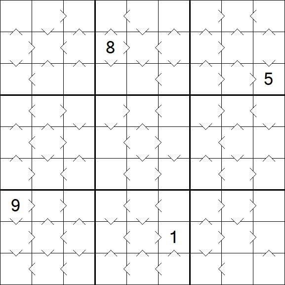 Greater Than Sudoku - Medium