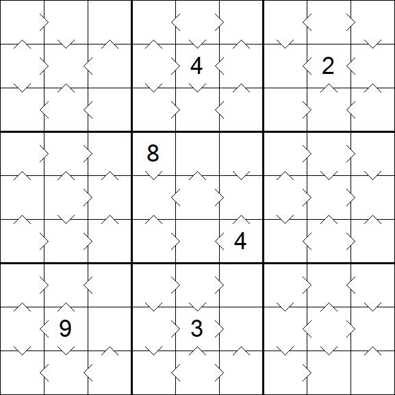 Greater Than Sudoku - Medium