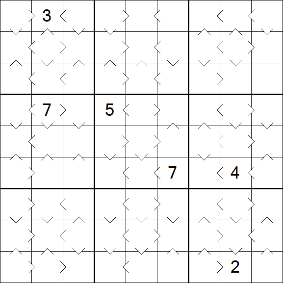 Greater Than Sudoku - Medium