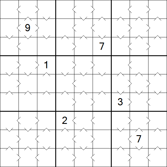 Greater Than Sudoku - Medium