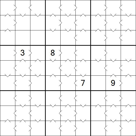 Greater Than Sudoku - Medium