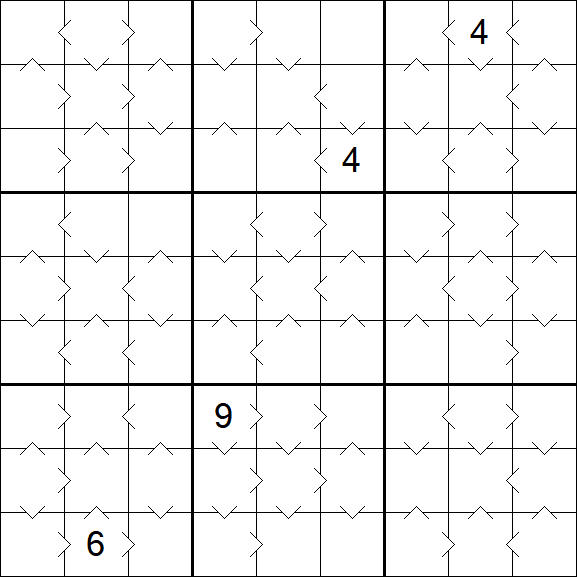Greater Than Sudoku - Medium