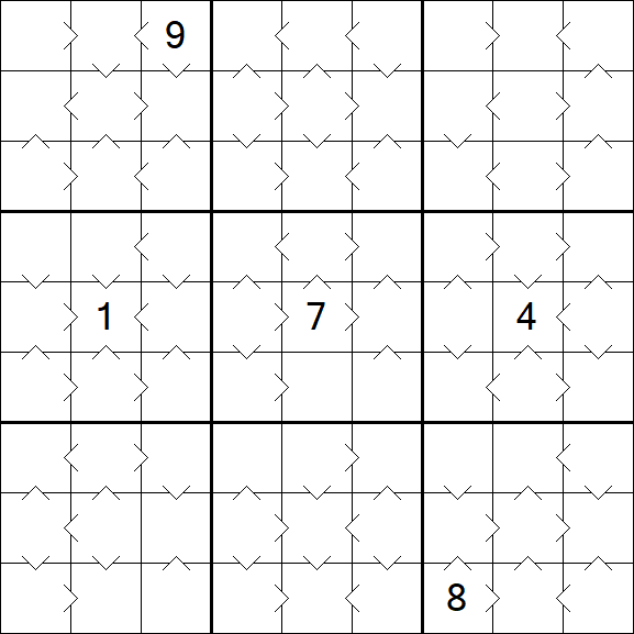 Greater Than Sudoku - Medium