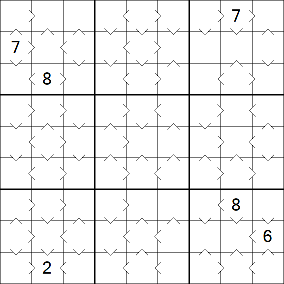 Greater Than Sudoku - Medium