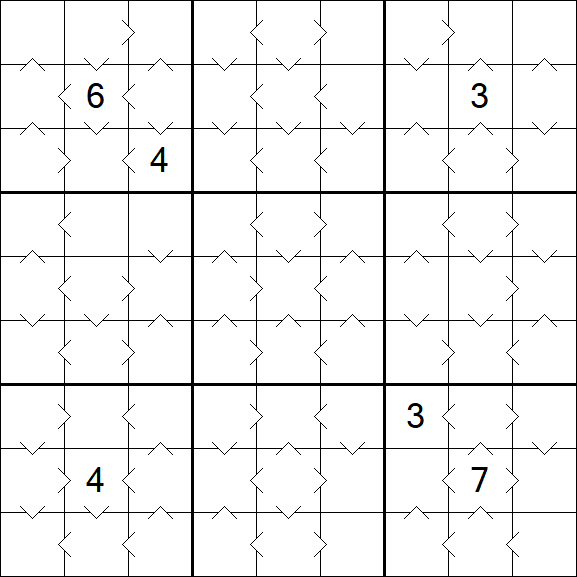 Greater Than Sudoku - Medium