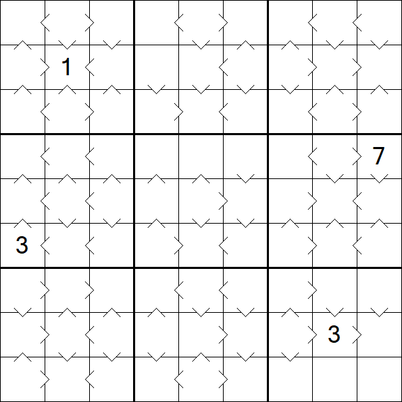 Greater Than Sudoku - Medium