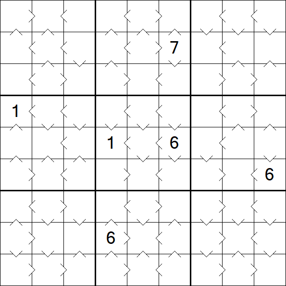 Greater Than Sudoku - Medium