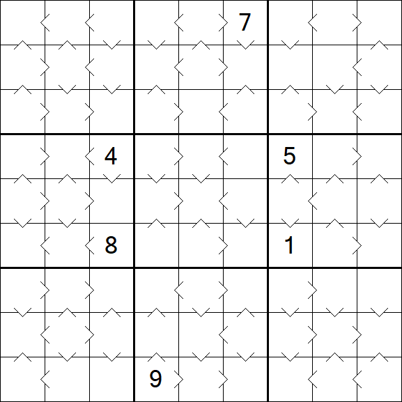 Greater Than Sudoku - Medium
