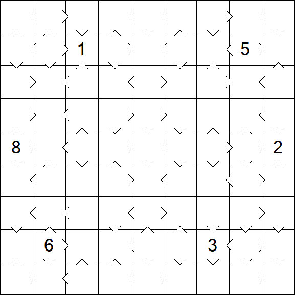 Greater Than Sudoku - Medium
