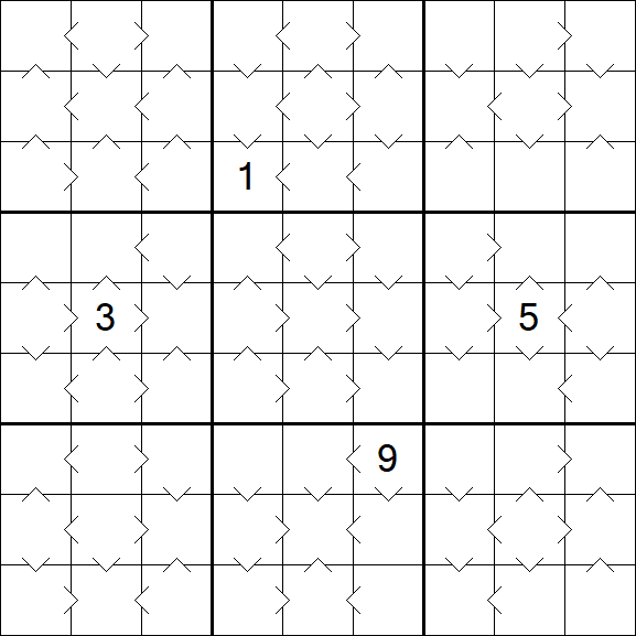Greater Than Sudoku - Medium