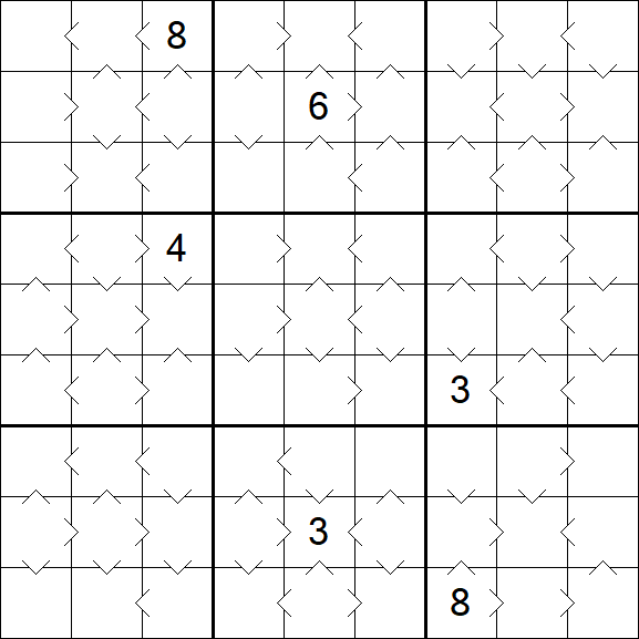 Greater Than Sudoku - Medium