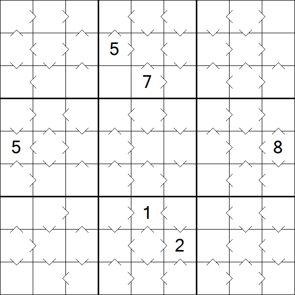Greater Than Sudoku - Medium