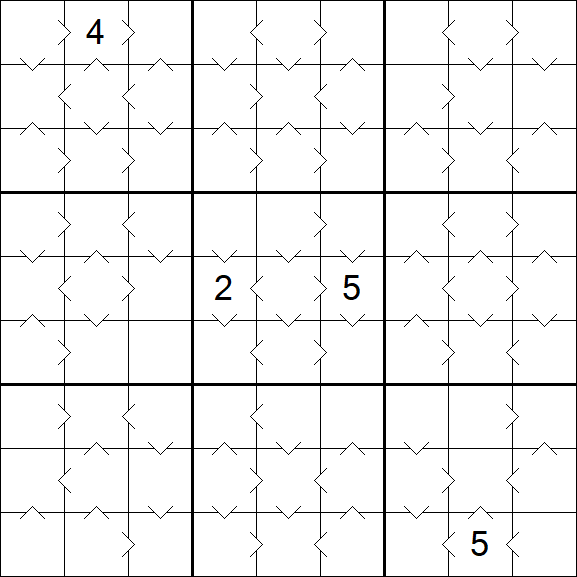 Greater Than Sudoku - Medium