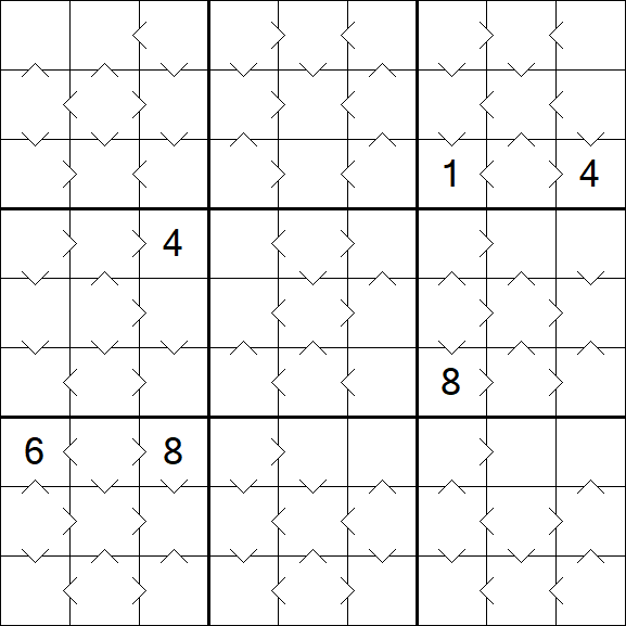 Greater Than Sudoku - Medium