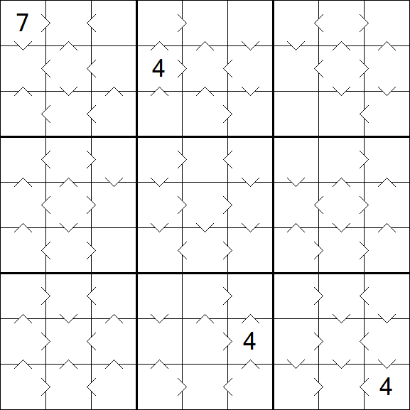 Greater Than Sudoku - Medium