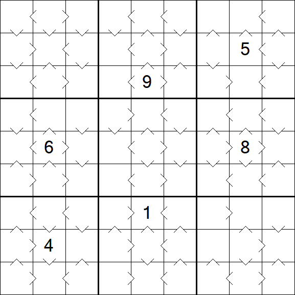 Greater Than Sudoku - Medium