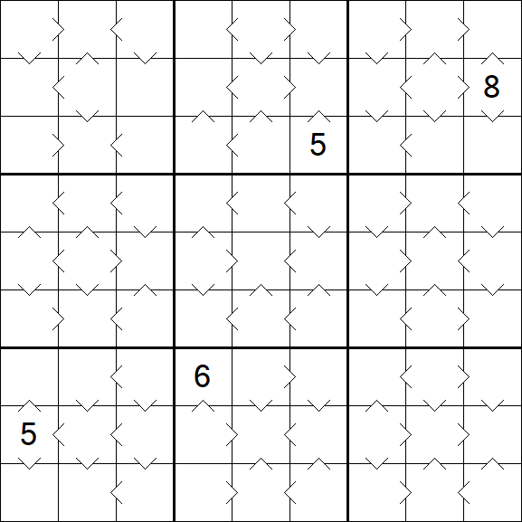 Greater Than Sudoku - Medium