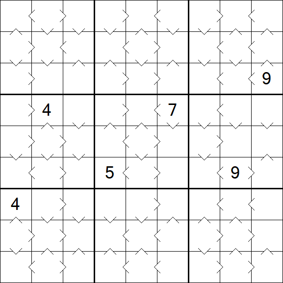 Greater Than Sudoku - Medium
