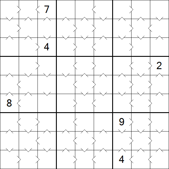 Greater Than Sudoku - Medium
