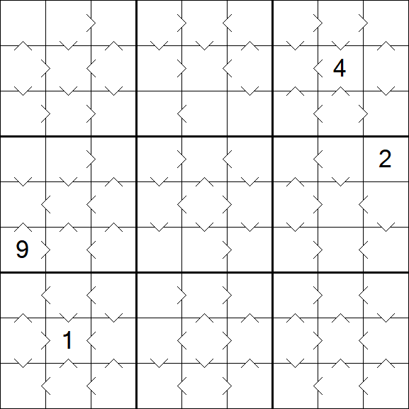 Greater Than Sudoku - Medio