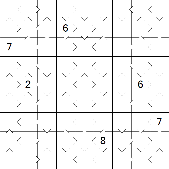 Greater Than Sudoku - Medium