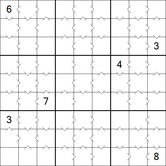 Greater Than Sudoku - Medium