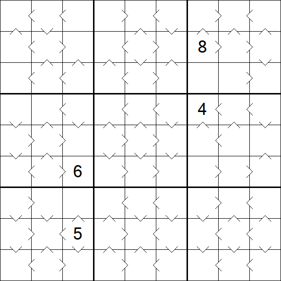 Greater Than Sudoku - Medium