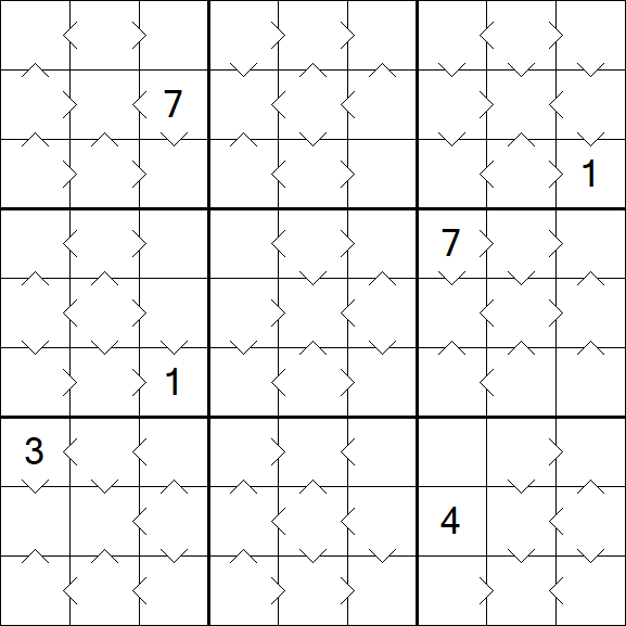 Greater Than Sudoku - Medium
