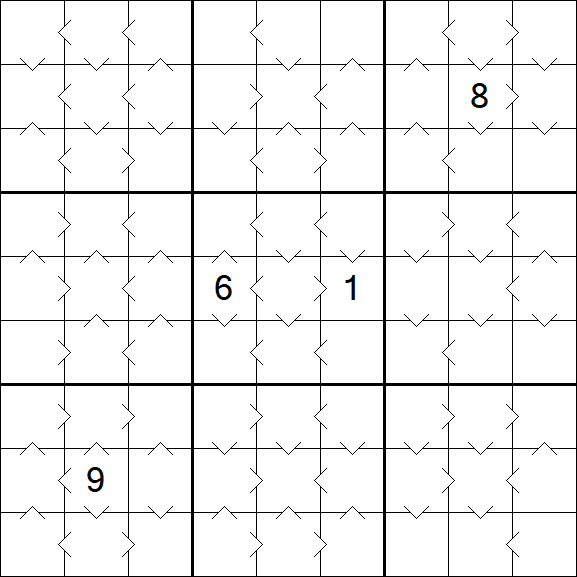 Greater Than Sudoku - Medium