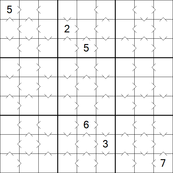 Greater Than Sudoku - Medio