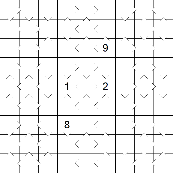 Greater Than Sudoku - Medium