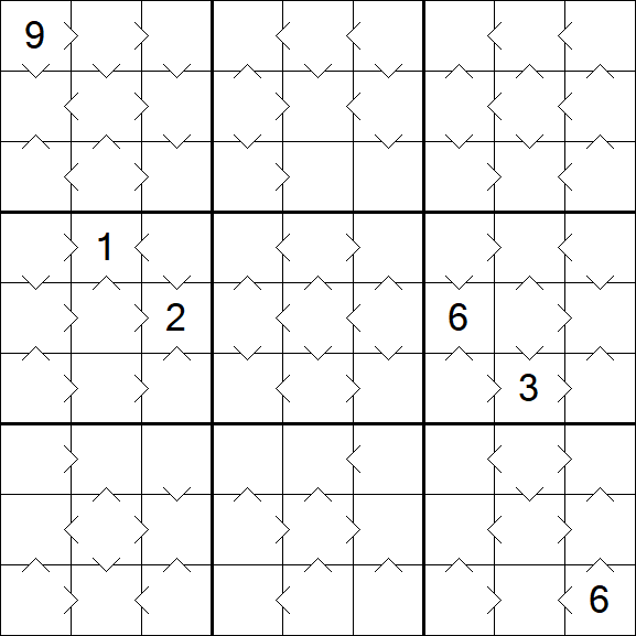 Greater Than Sudoku - Medium