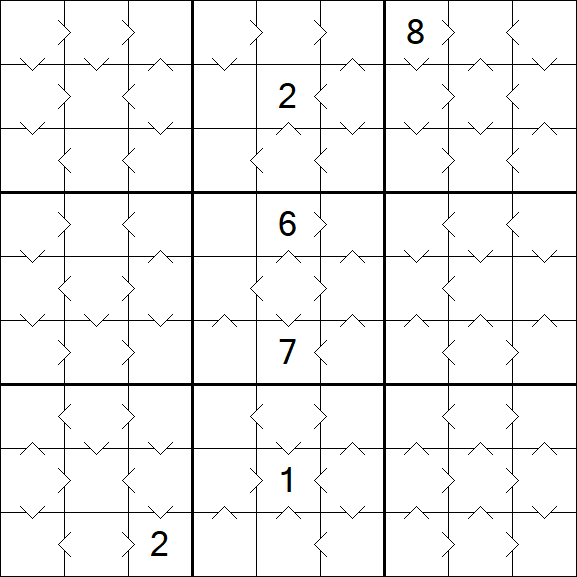 Greater Than Sudoku - Medium