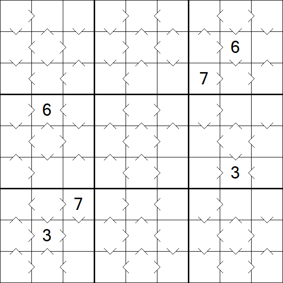 Greater Than Sudoku - Medium